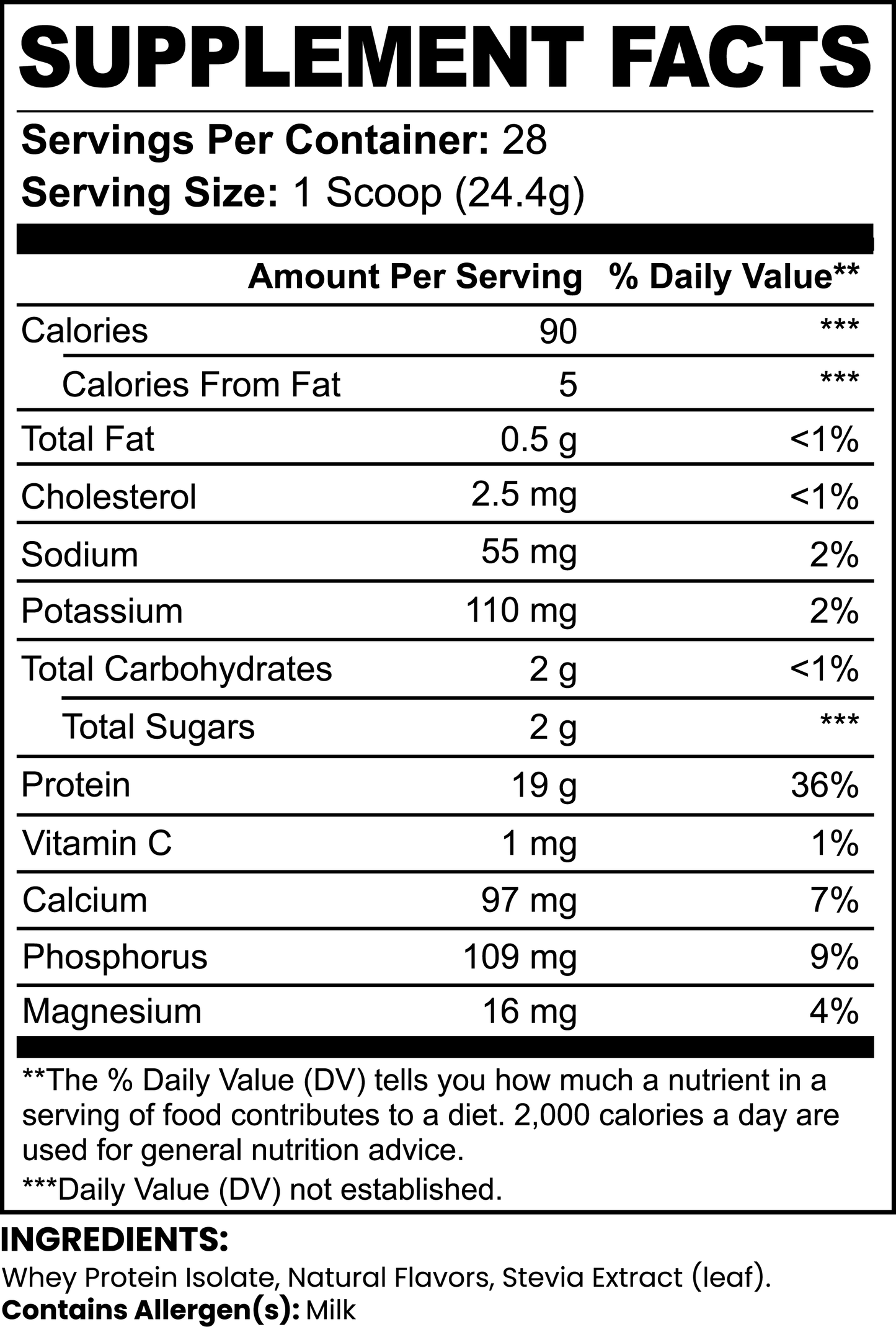 Vanilla Ice Cream Whey Protein Isolate