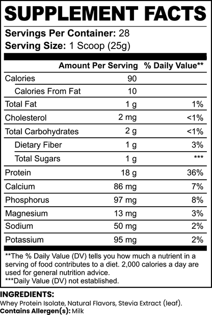 Chocolate Brownie Whey Protein Isolate